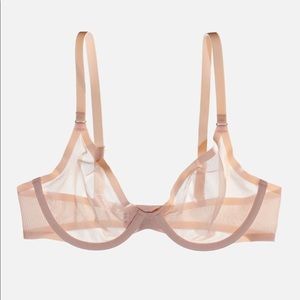 CUUP The Plunge Mesh Bra Blush 32B